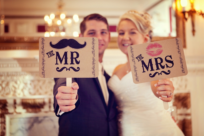 Mr & Mrs Signs - Bickley Manor Wedding Photography