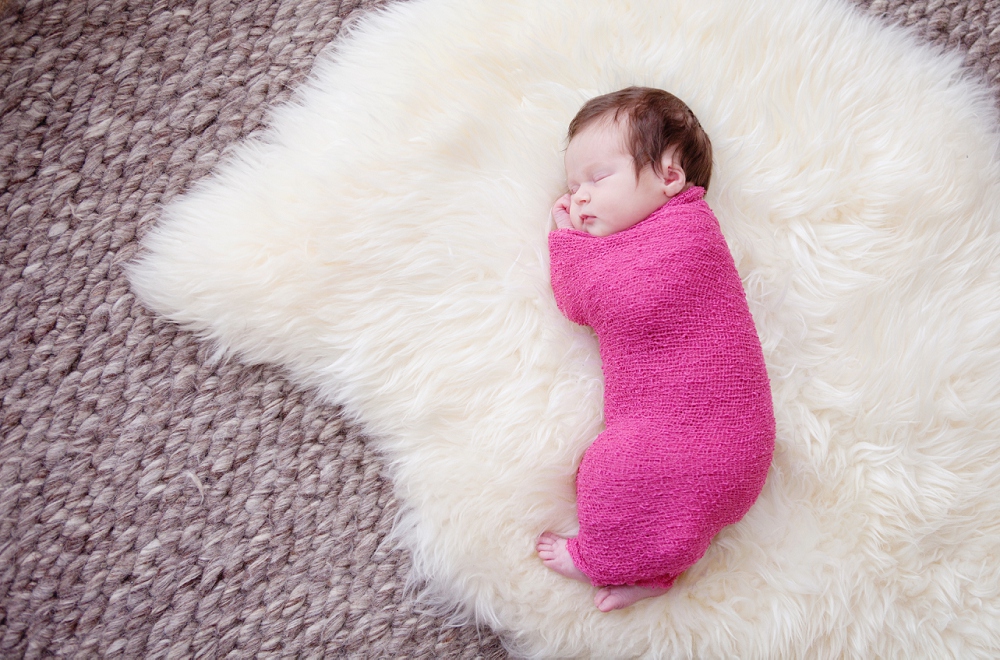 Newborn Photographer Orpington Kent - Baby on Blanket