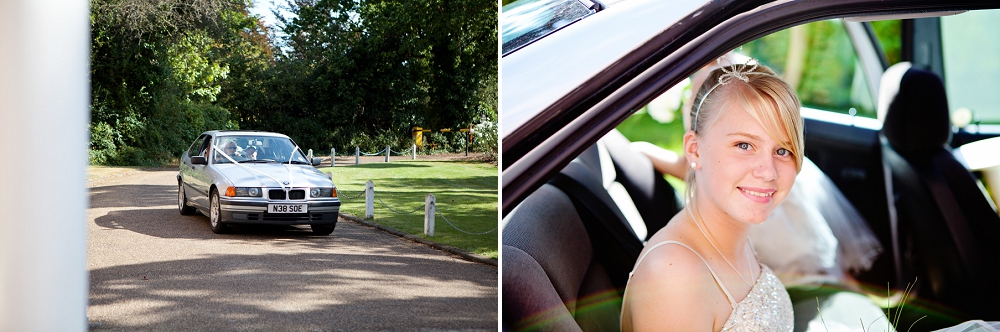 Bridesmaids arrive at Sidcup Registry Office
