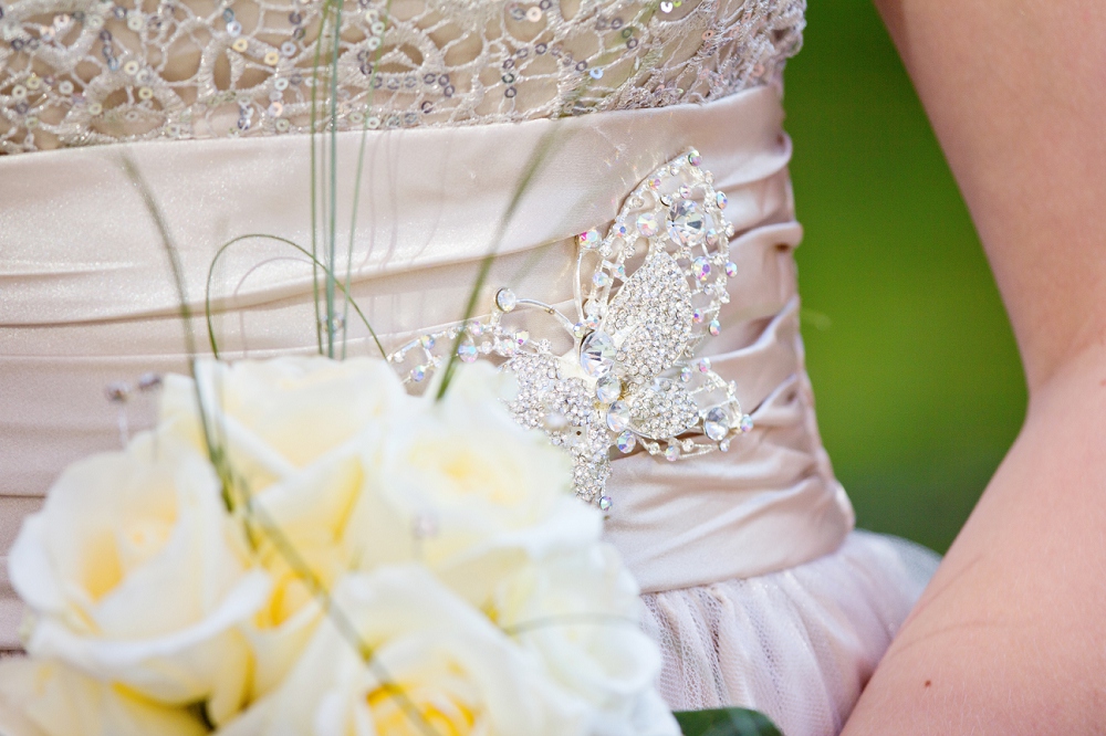 bridesmaid dress butterfly detail Sidcup Registry Office wedding photography