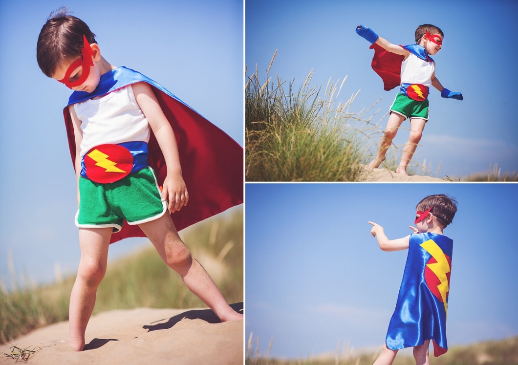 Superhero Portrait Photography Photoshoot Camber Sands Sussex