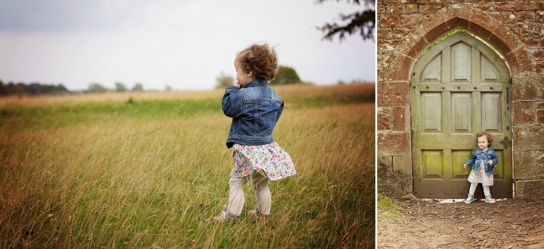 Portrait of toddler at Knole Park Sevenoaks