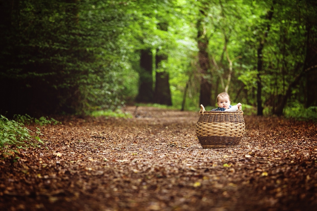 Baby portrait in the woods - Staffhurst Wood Oxted