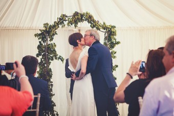 First Kiss - Wedding Photography Edenbridge Kent