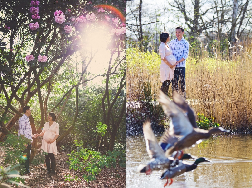 Beautiful Sunny Pregnancy Photography session in Richmond Park London