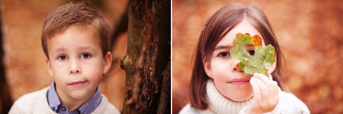 the best portrait photography family portraits in the autumn woods Edenbridge